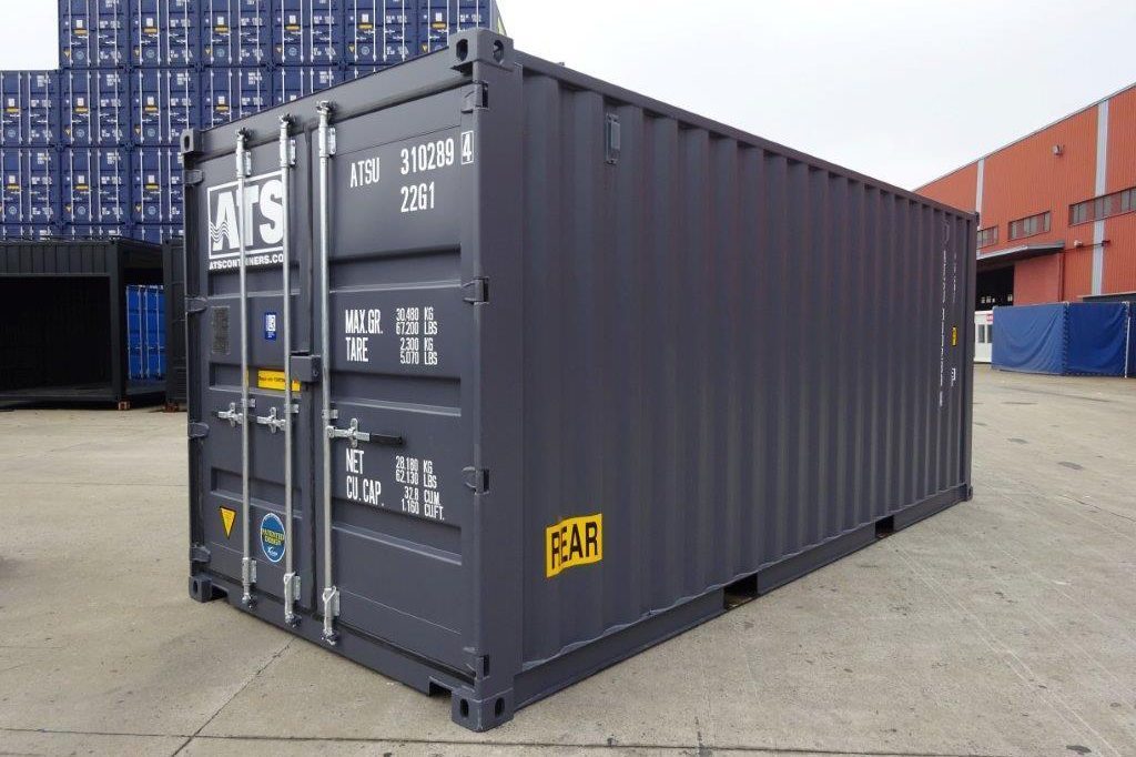 CONTENEDOR NUEVO DE TRES PUERTAS DE 20 PIES
