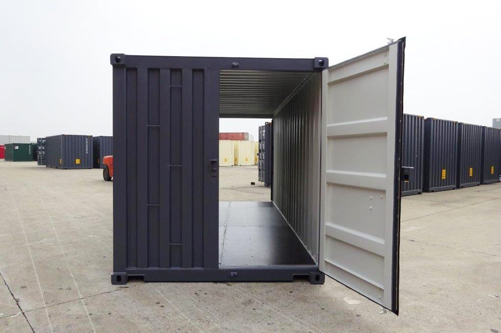 CONTENEDOR NUEVO DE TRES PUERTAS DE 20 PIES